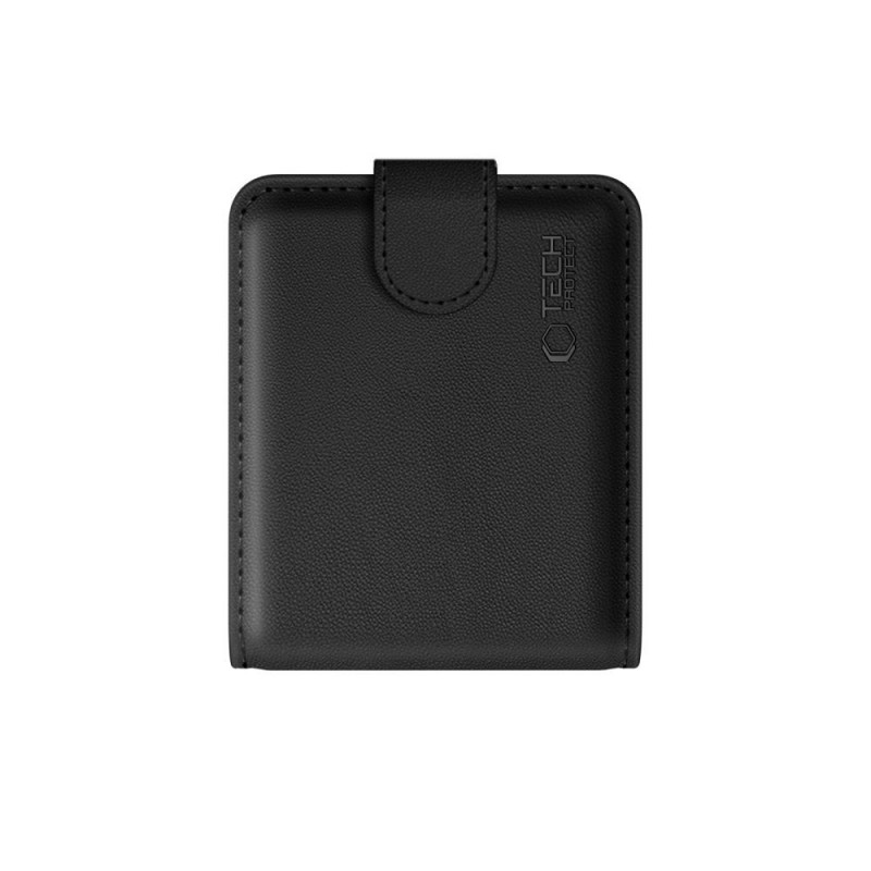 Tech-Protect lompakkokotelo Samsung Galaxy Z Flip 8 -puhelimelle, musta