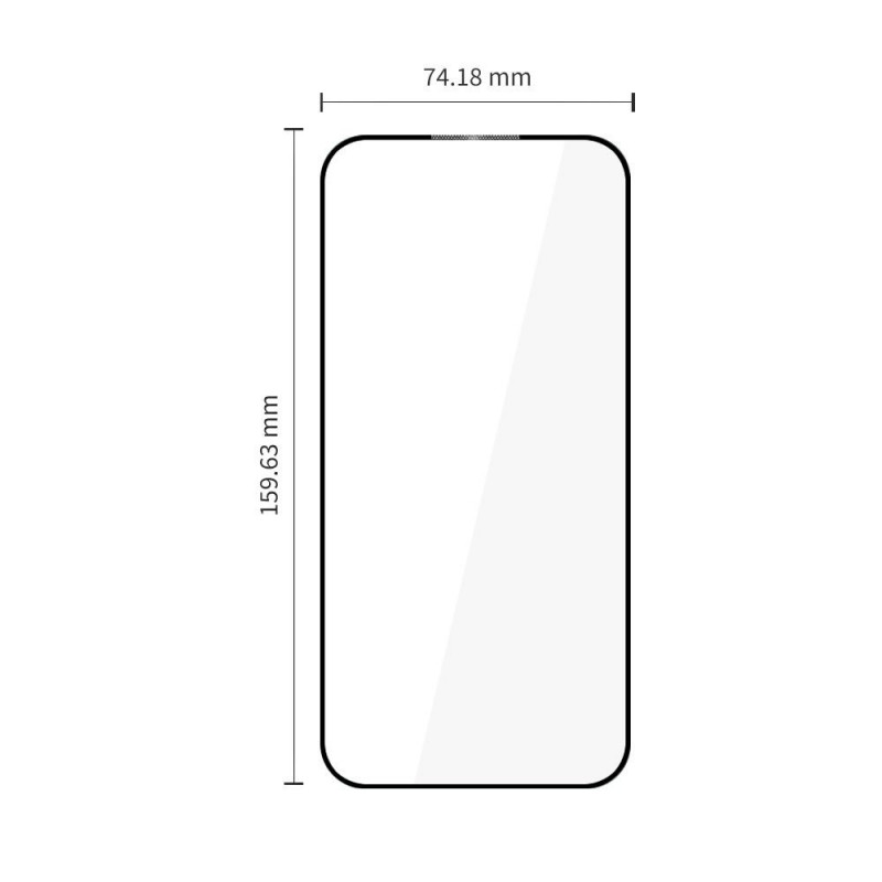 Tech-Protect Glass Fit+ karkaistu lasi OnePlus Nord 6:lle (2 kpl), musta
