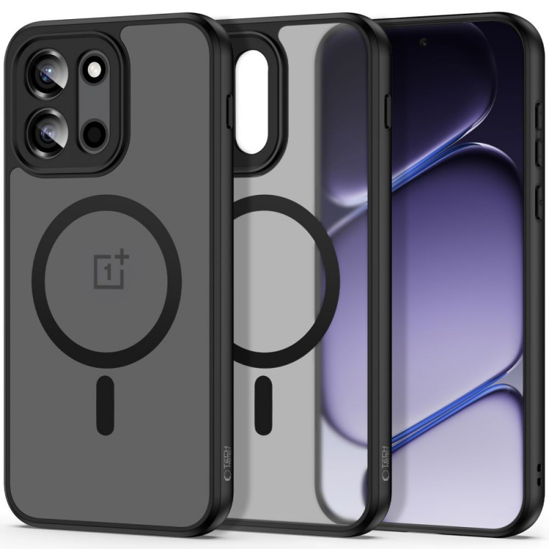 Tech-Protect Magmat MagSafe -suojakotelo OnePlus Nord 6:lle, matta musta