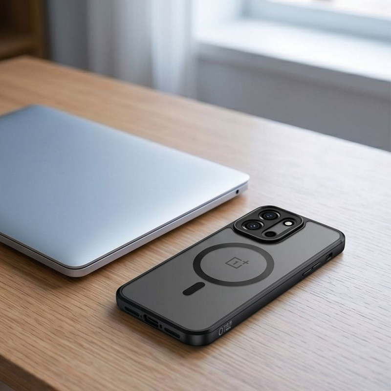 Tech-Protect Magmat MagSafe -suojakotelo OnePlus Nord 6:lle, matta musta