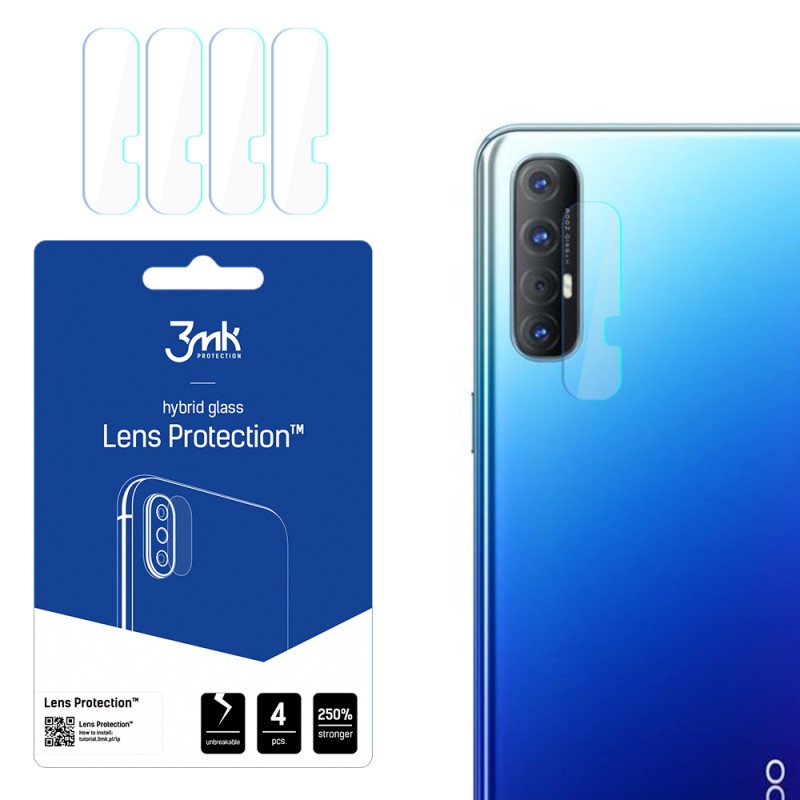 3MK Lens Protection Oppo Reno 3 Pro -kameran linssinsuoja (4 kpl), 3MK1517