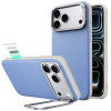 ESR Leather Kickstand MagSafe -suojakotelo Apple iPhone 17 Pro Max / 18 Pro Max -puhelimelle, vaaleansininen