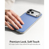 ESR Leather Kickstand MagSafe -suojakotelo Apple iPhone 17 Pro Max / 18 Pro Max -puhelimelle, vaaleansininen