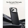 ESR Leather Kickstand MagSafe -nahkakotelo Apple iPhone 17 Pro Max / 18 Pro Max -puhelimelle, musta