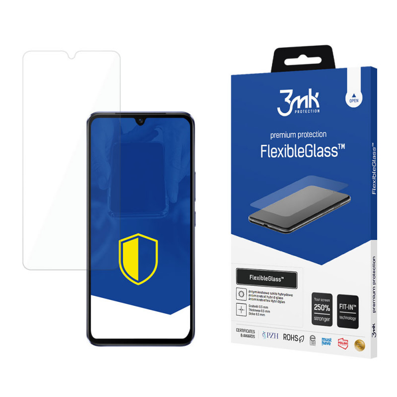 3MK FlexibleGlass Hybrid Glass -näytönsuojakalvo Vivo V21 5G:lle (3MK1816)