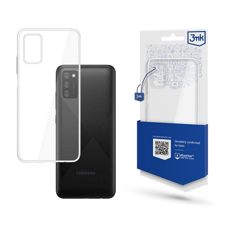 3MK Clear Case suojakotelo Samsung Galaxy A03s LTE -puhelimelle (3MK3344), läpinäkyvä