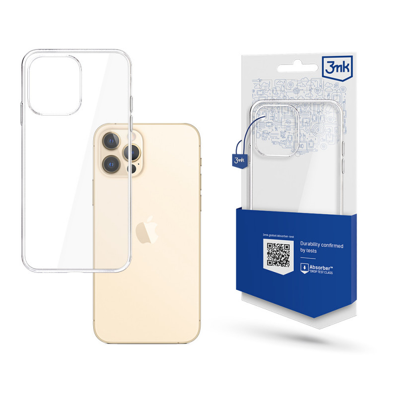 3MK Clear Case suojakotelo Apple iPhone 13 Pro Max -puhelimelle, läpinäkyvä