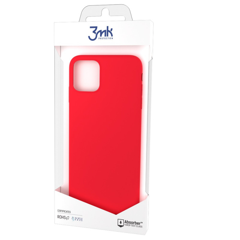 3MK Matt Case suojakotelo Apple iPhone 13 -puhelimelle (3MK3394STR), mansikanpunainen
