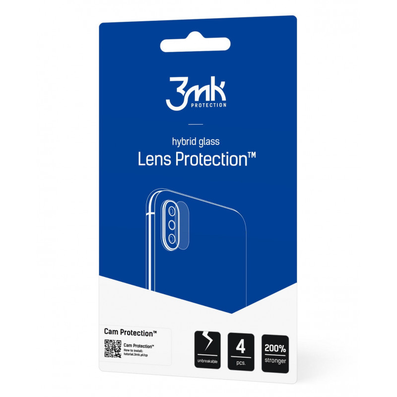 3MK Lens Protect Xiaomi Redmi 10 2022 -kameran linssinsuoja (4 kpl)