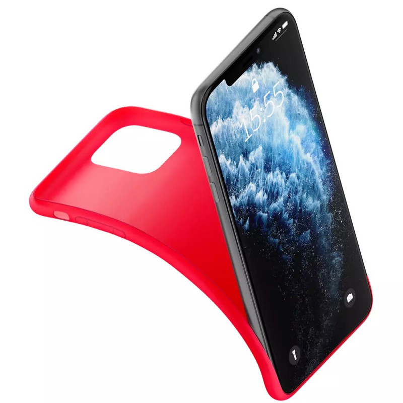 3MK Matt Case 3MK4032 Apple iPhone 14 -suojakotelo, punainen