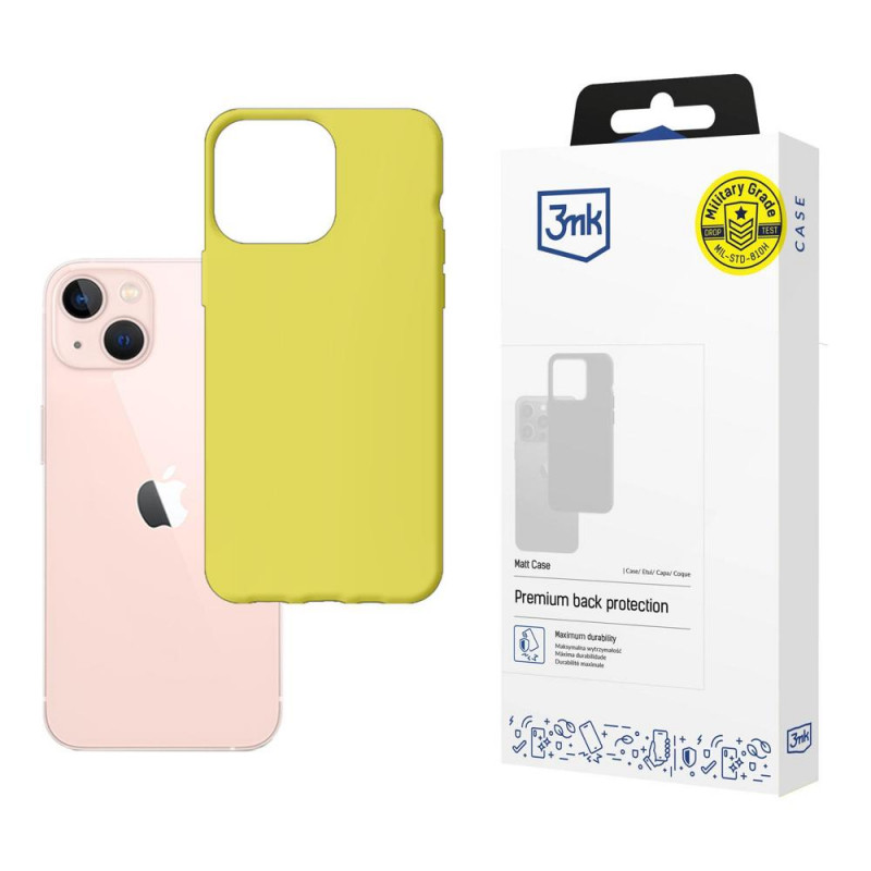 3MK Matt Case 3MK4036 suojakotelo Apple iPhone 14 Plus / 15 Plus -puhelimelle, limenvihreä