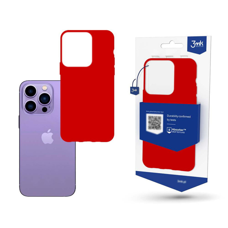 3MK Matt Case 3MK4050 Apple iPhone 14 Pro Max -puhelimelle, punainen