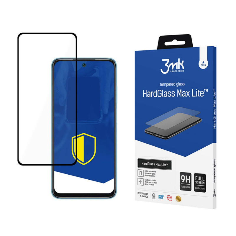 3MK HardGlass Max Lite Redmi 10 2022, musta