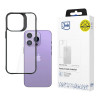 3MK Satin Armor Case+ -suojakotelo Apple iPhone 14 Pro Max -puhelimelle, musta