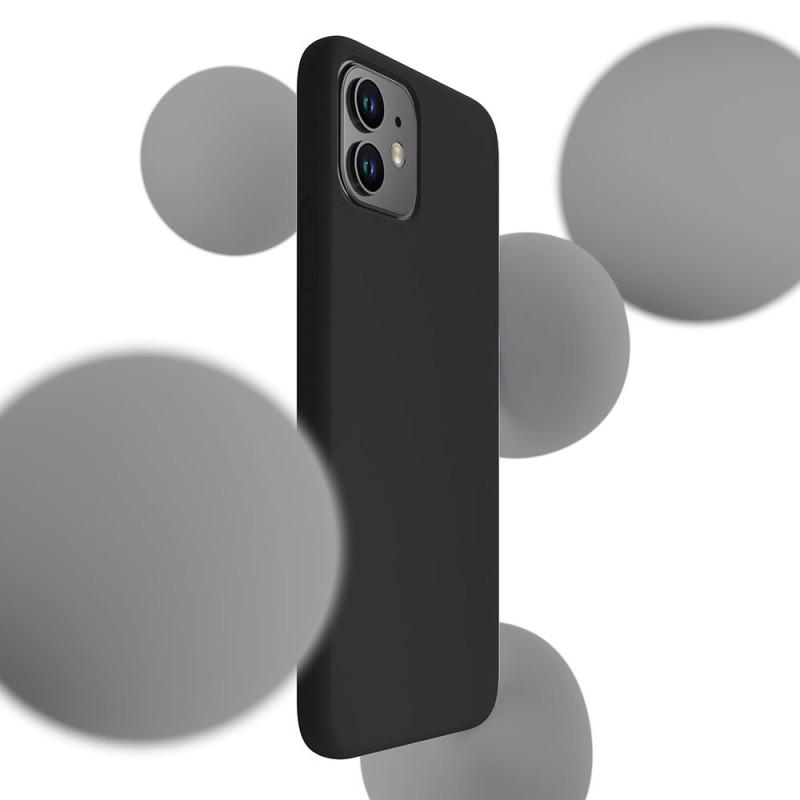 3MK Silicone Case -suojakotelo Samsung Galaxy A24 4G -puhelimelle, musta