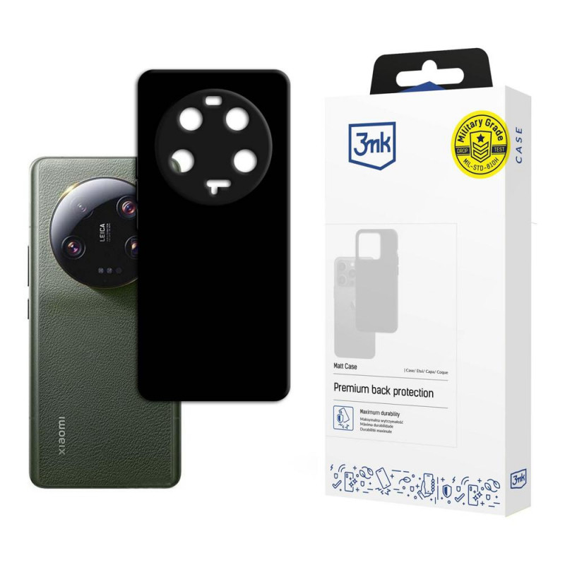 3MK Matt Case 3MK4939 suojakotelo Xiaomi 13 Ultra 5G:lle, musta