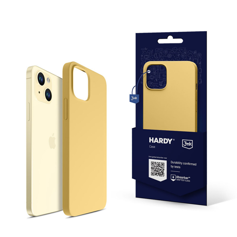 3MK Hardy Case 3MK5366 MagSafe Apple iPhone 15 Plus / 14 Plus -suojakotelo, keltainen