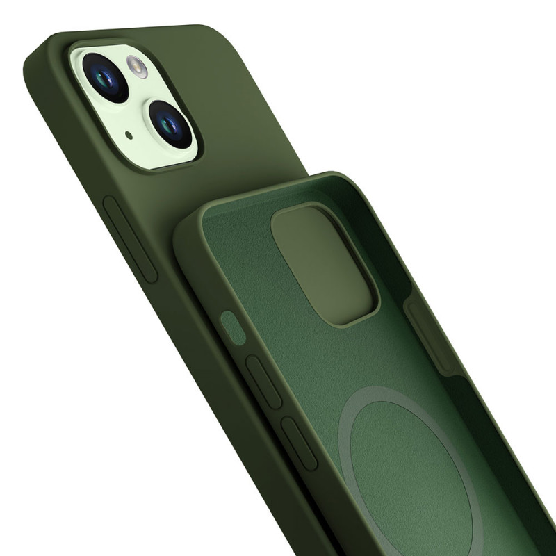 3MK Hardy Case MagSafe -suojakotelo Apple iPhone 15 Plus / 14 Plus -puhelimelle, alpine green