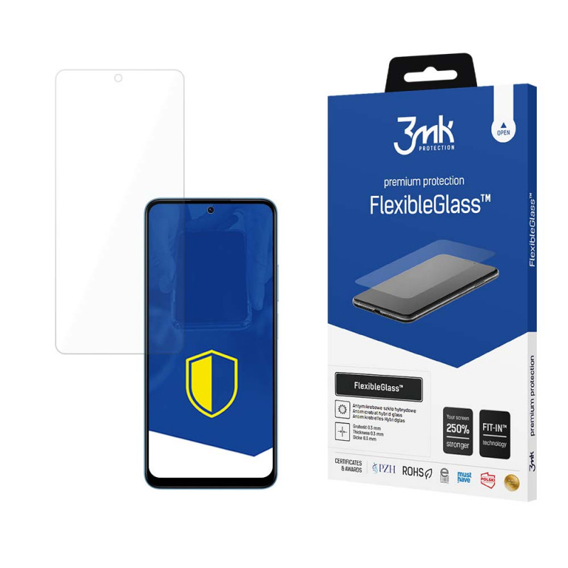 3MK FlexibleGlass 3MK5032 hybridilasi näytönsuojus Xiaomi Redmi 12 -puhelimelle