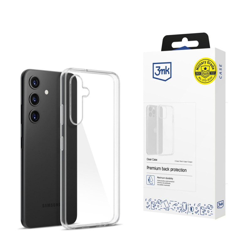 3MK Clear Case 3MK15856 suojakotelo Samsung Galaxy S24 -puhelimelle, läpinäkyvä