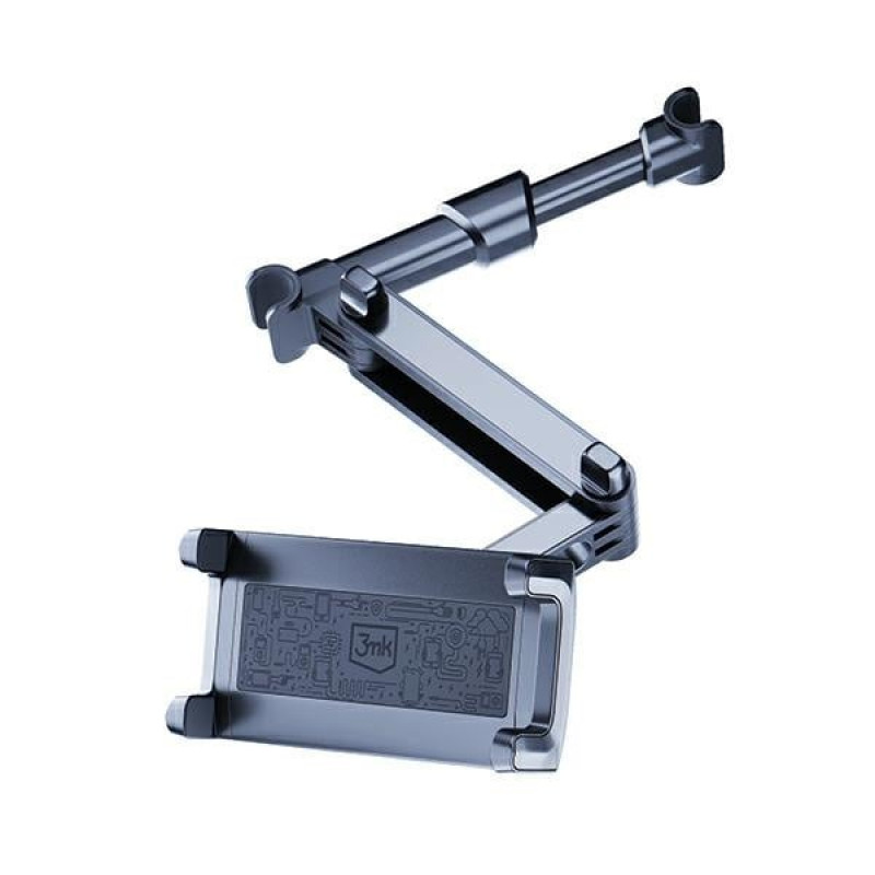 3MK Single Headrest Holder -autoteline päätelaitteille ja tableteille 4.7"-12.9", musta