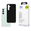 3MK Silicone Case -suojakotelo Samsung Galaxy S23 FE -puhelimelle, musta