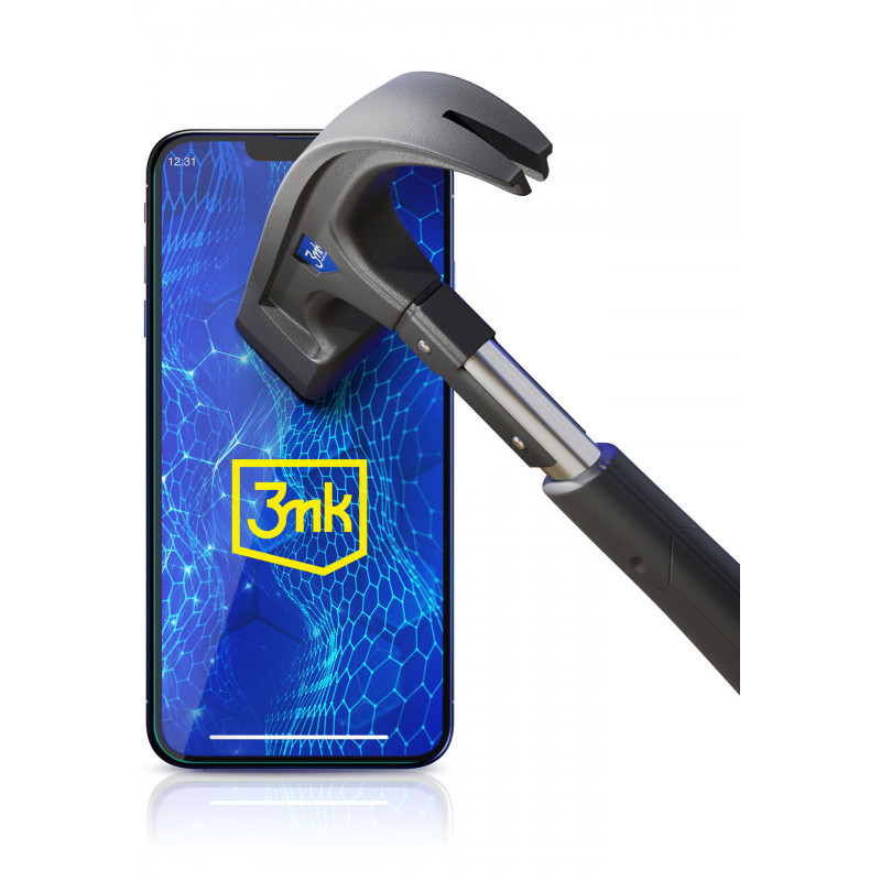 3MK HardGlass Max Lite karkaistu lasi -näytönsuojus Samsung Galaxy M55 -puhelimeen, musta