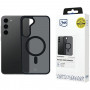 3MK Smoke MagCase MagSafe-yhteensopiva suojakotelo Samsung Galaxy S24:lle, läpikuultava