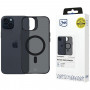 3MK Smoke MagCase MagSafe-yhteensopiva suojakotelo Apple iPhone 15:lle, läpikuultava