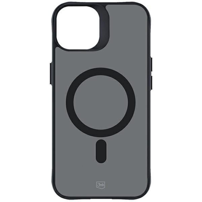3MK Smoke MagCase MagSafe-yhteensopiva suojakotelo Apple iPhone 15:lle, läpikuultava