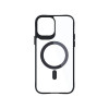 3MK Satin Armor MagCase MagSafe-yhteensopiva suojakotelo Apple iPhone 12 Pro Max -puhelimelle, läpinäkyvä mustalla kehyksellä