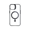 3MK Satin Armor MagCase MagSafe-yhteensopiva suojakotelo Apple iPhone 14 Plus -puhelimelle, läpinäkyvä mustalla kehyksellä (156076-0)