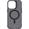 3MK Smoke MagCase MagSafe-yhteensopiva suojakotelo Apple iPhone 15 Pro Max -puhelimelle, puoliläpinäkyvä (156061-0)