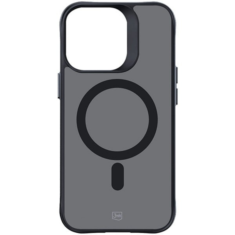 3MK Smoke MagCase MagSafe-yhteensopiva suojakotelo Apple iPhone 15 Pro Max -puhelimelle, puoliläpinäkyvä (156061-0)