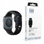 3mk silikoninen kellonranneke Apple Watch 38/40/41 mm, musta