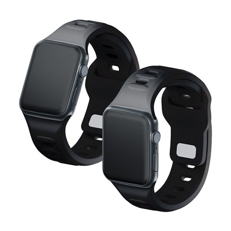 3mk silikoninen kellonranneke Apple Watch 38/40/41 mm, musta