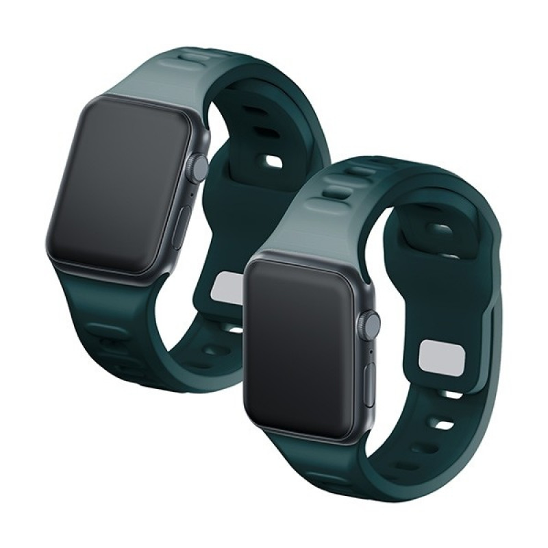 3mk silikoninen kelloranneke Apple Watch 38/40/41 mm, evergreen