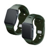 3mk Silikoninen kellonranneke Apple Watch 38/40/41 mm, tummanvihreä
