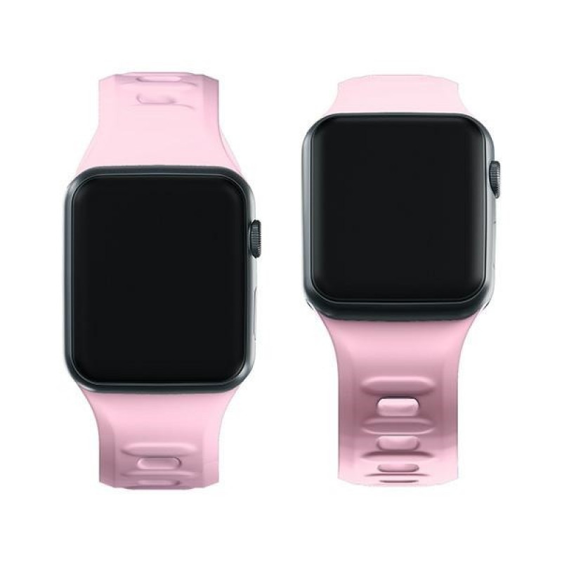 3mk Silikoninen kellonranneke Apple Watch 38/40/41 mm, vaaleanpunainen
