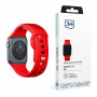 3mk Silikoninen kellonranneke Apple Watch 38/40/41 mm, punainen