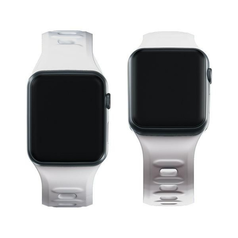 3mk silikoninen kellonranneke Apple Watch 38/40/41 mm, valkoinen
