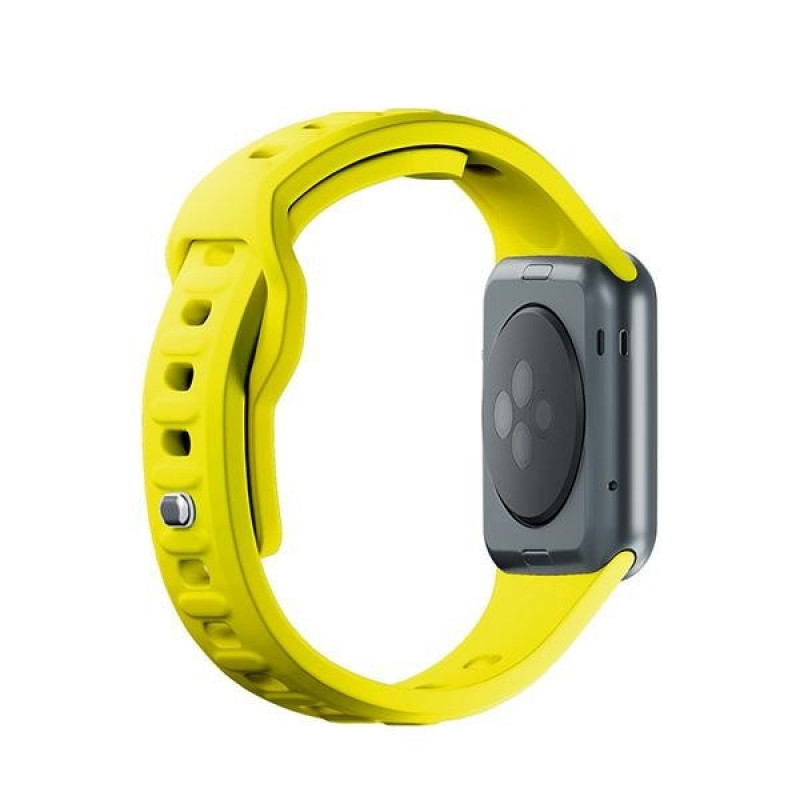 3mk Silicone Watch Strap for Apple Watch 38/40/41 mm, keltainen