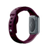 3mk silikoninen kellonranneke Apple Watch 42/44/45/49 mm, mulberry / burgundy