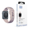 3mk silikoninen kellonranneke Apple Watch 42/44/45/49 mm, pinkki-beige / latte