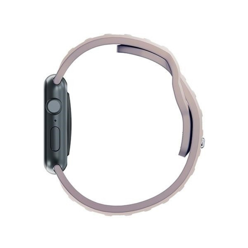 3mk silikoninen kellonranneke Apple Watch 42/44/45/49 mm, pinkki-beige / latte