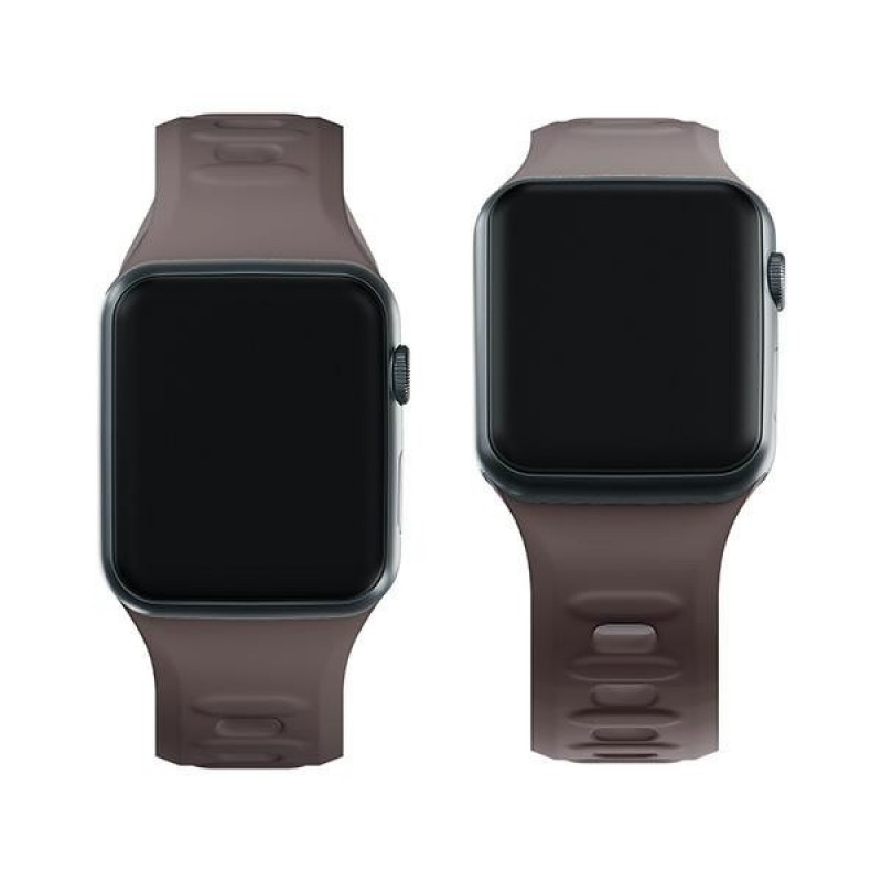 3mk Silikoninen kellonranneke Apple Watch 42/44/45/49 mm, taupe