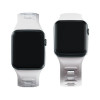 3MK silikoninen kellonranneke Apple Watch 4/5/6/7/8/9/SE/Ultra -kelloille, 42/44/45/49 mm, valkoinen