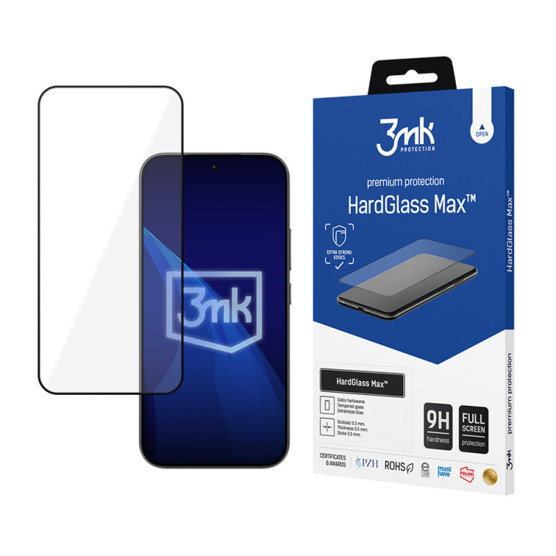 3MK HardGlass Max Xiaomi 17T karkaistu lasi, musta