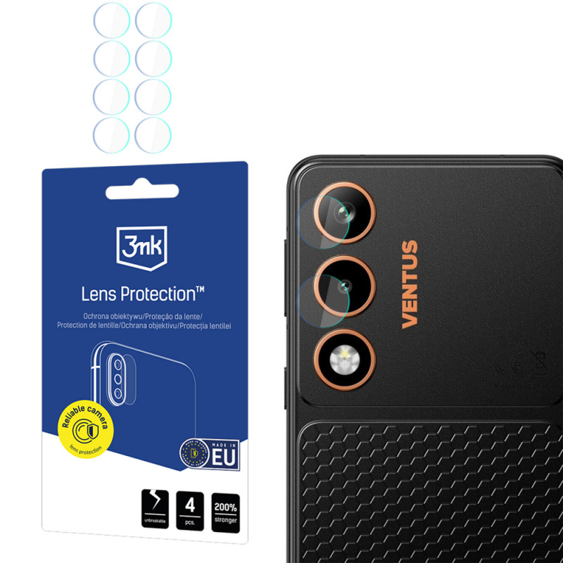 3MK Lens Protection Hammer Ventus 5G -kameran linssinsuojus (4 kpl)