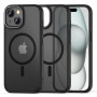 Tech-Protect MagMat 2 MagSafe -suojakotelo Apple iPhone 15:lle, matta musta